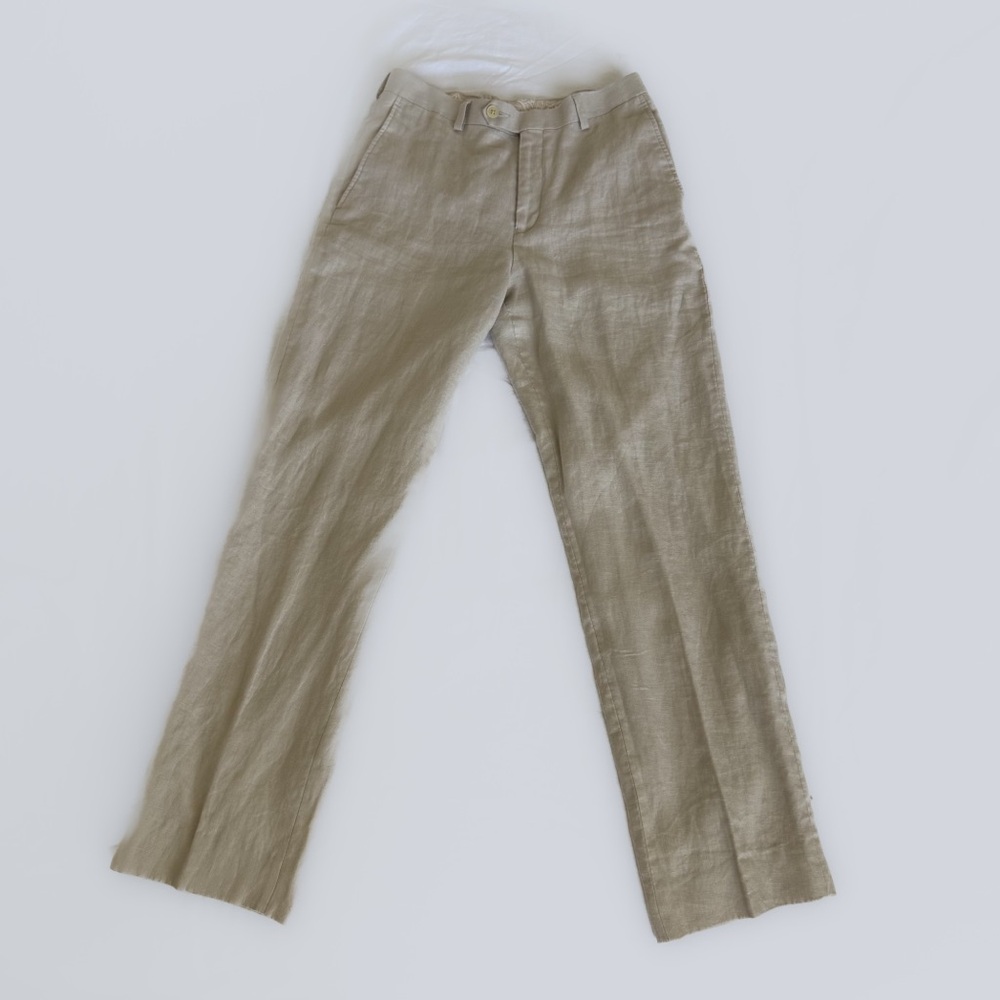 Polo Ralph Lauren Tan Linen Pants